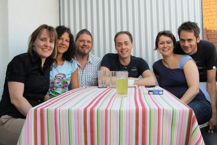 Gruppenbild in Würzburg Kurz vor Abflug - Freitag, 03.06.2011